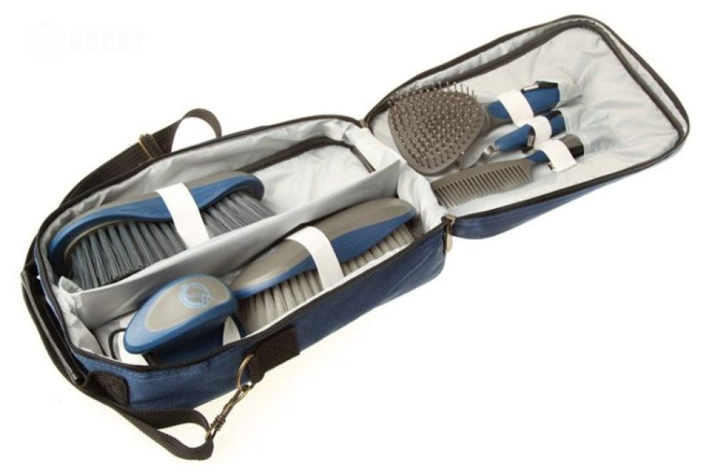 CLBING Horse Brush Set - Kit De Aseo para Caballos Equestrain Brush Comb Juego De Herramientas De Limpieza para Caballos 6 Piezas