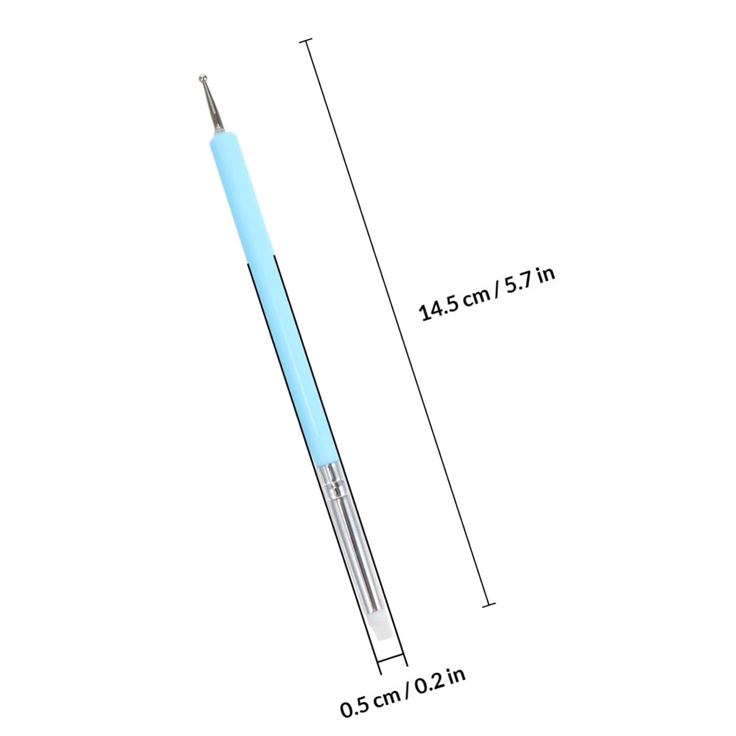 5-pcs Nail Art Dotting Pens Silicone Manicure Brushes Collection for DIY Nail Design and UV Gel Painting Tools
