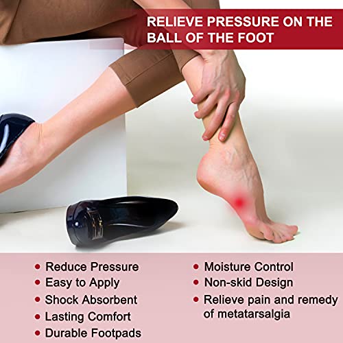 Metatarsal Pads Ball Of Foot Cushions For Women, 6 Pairs Forefoot Pads Gel Foot Cushion Pads Professional Reusable All Day Pain Relief Comfort Metatarsal Pad Shoe Inserts… #TOP3