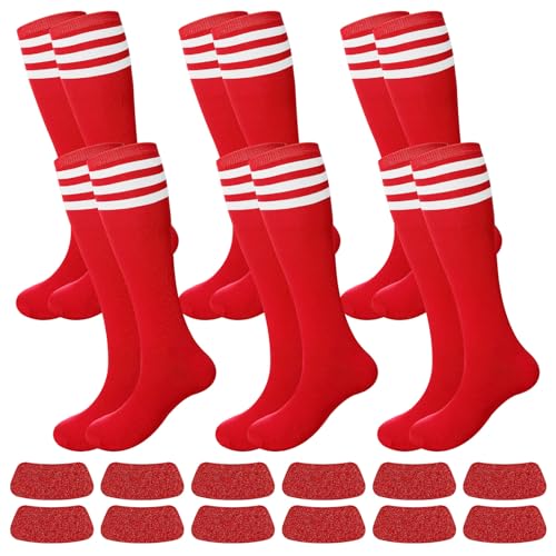 Image of Panitay 2 /12 /16 /24 Pairs Softball Soccer Socks Glitter Eye Black Stickers Team Spirit Accessories for Youth Women Sport Wear