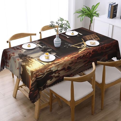 Nappe rectangulaire en tissu The Fire Pit pour masquer et protéger les tables - 3