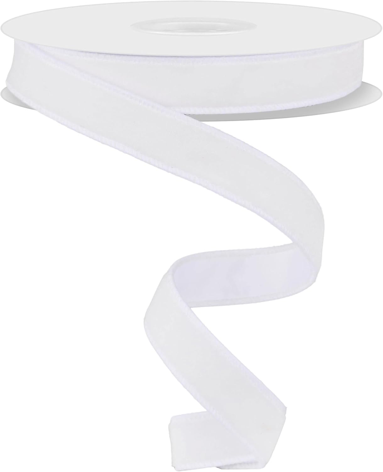RG Ribbon: Deluxe Velvet and Satin Two-Sided Wired Ribbon for Christmas and Everyday Bows, Wreaths, Crafts, and Decorations (Navy Blue, 1.5" x 33.33 Yards (100' Ft))