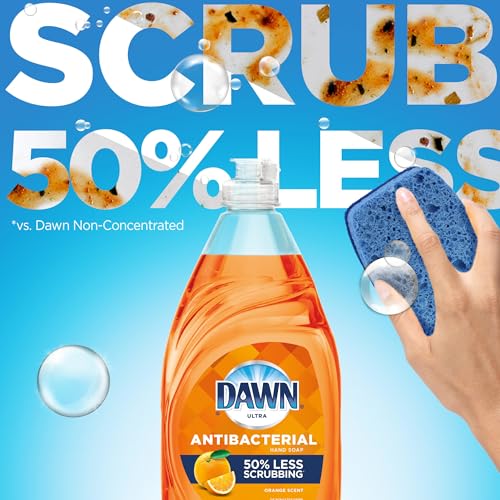 Image of Dawn Ultra Antibacterial Dishwashing Liquid Dish Soap, 38 Oz, Orange Scent