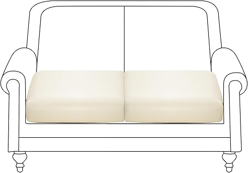 Miniatura 8 de Fuloon Fuax Funda de Cojín de Sofá de Cuero Sintético, Fundas Elásticas Impermeables para Sofá, Funda de Asiento de Silla de RV, Reemplazo