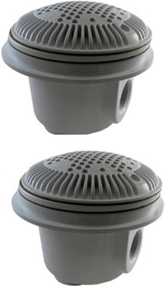 Hayward WG1048AVDGRPAK2 Dual Suction Dark Gray Outlet for Vinyl Pool-Set of 2