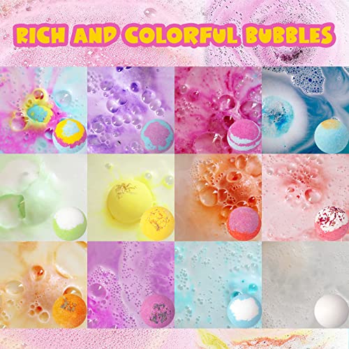 Bath Bombs for Kids with Surprise Toys Inside, 12 Pack Essential Oil SPA Bath Bombs, Bubbles Gentle and Safe Fragranced Bath Balls, Halloween Birthday Christmas Gifts Set for Kids Boys Girls - Image 5