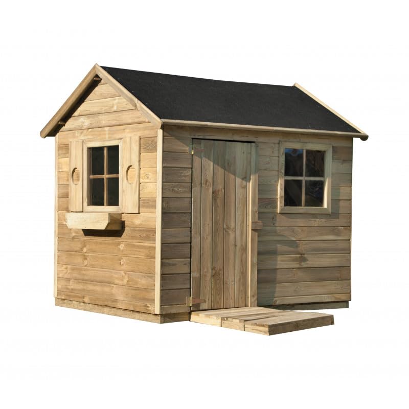 Casetta da giardino per bambini in legno Domus "Mattia", 161x127x158 cm.