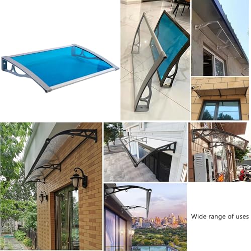 Toldo de puerta exterior con panel rígido de alta resistencia 8