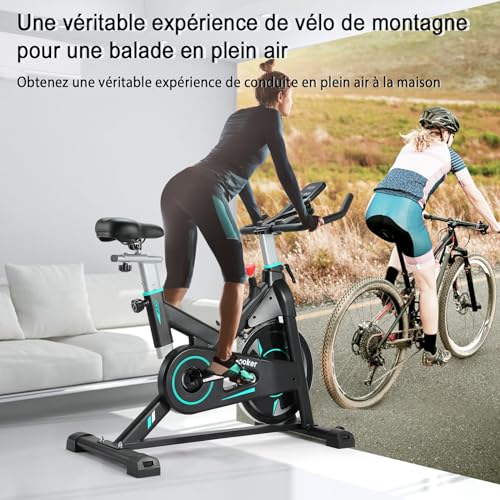 exercise bike, adjustable magnetic resistance, exercise bike with comfortable seat and screen, cardio exercise bike, load capacity of 160 kg
