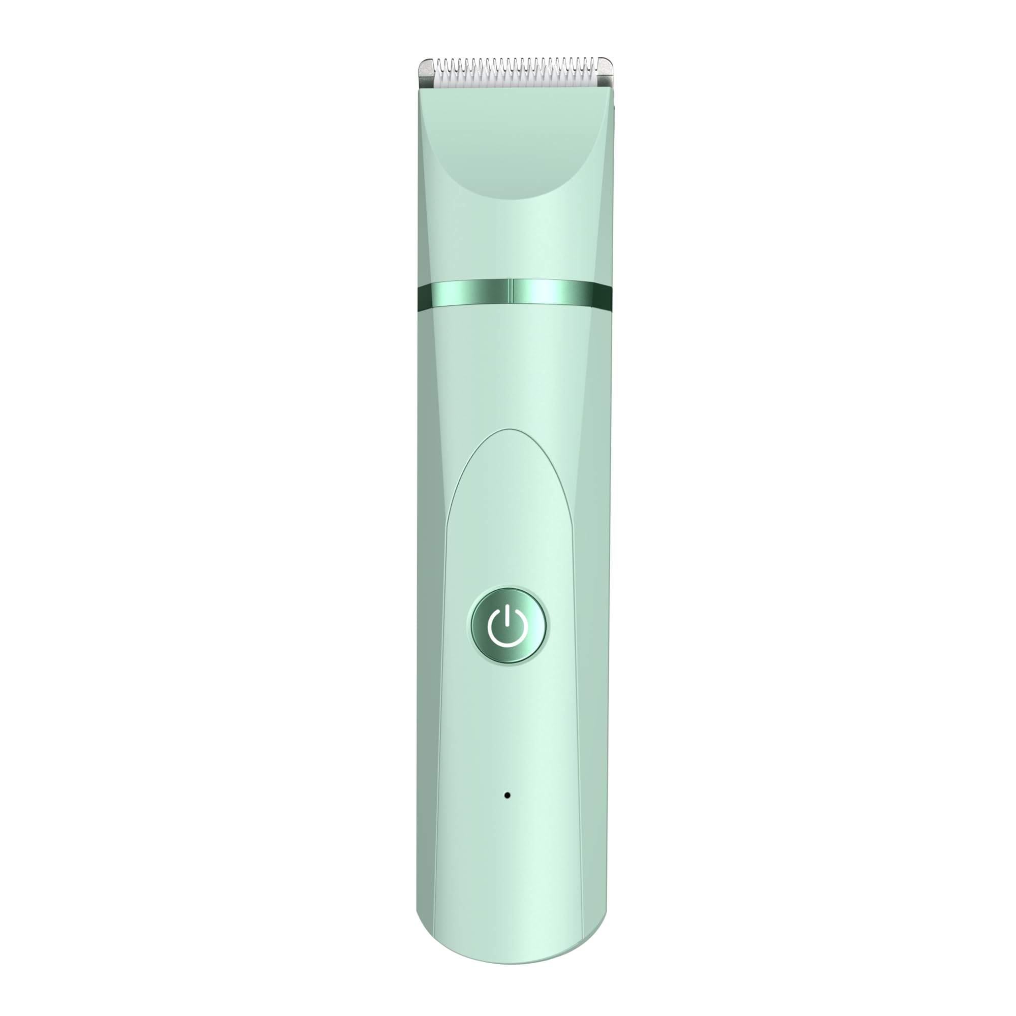 OLOV Electric Body Hair Trimmer - Groin Trimmer for Men - Bikini Trimmer Women - Wet/Dry Shaver Groomer, Replaceable Ceramic Blade Heads, Waterproof Hygiene Razor, Green