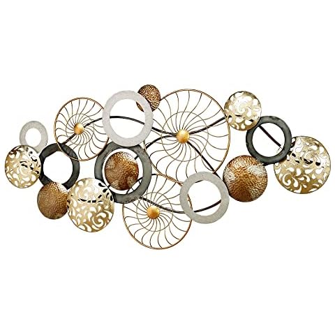 Touch of Class Bronxx Metal Wall Art Multi Metallic - Large Hanging Sculpture Cover