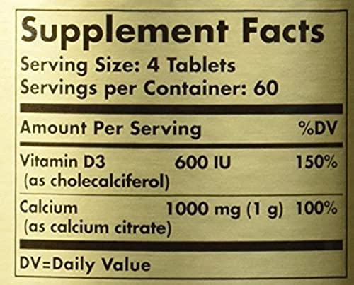 Solgar - Calcium Citrate With Vitamin D #TOP2