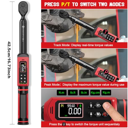 SUERCUP 3/8-inch Digital Torque Wrench