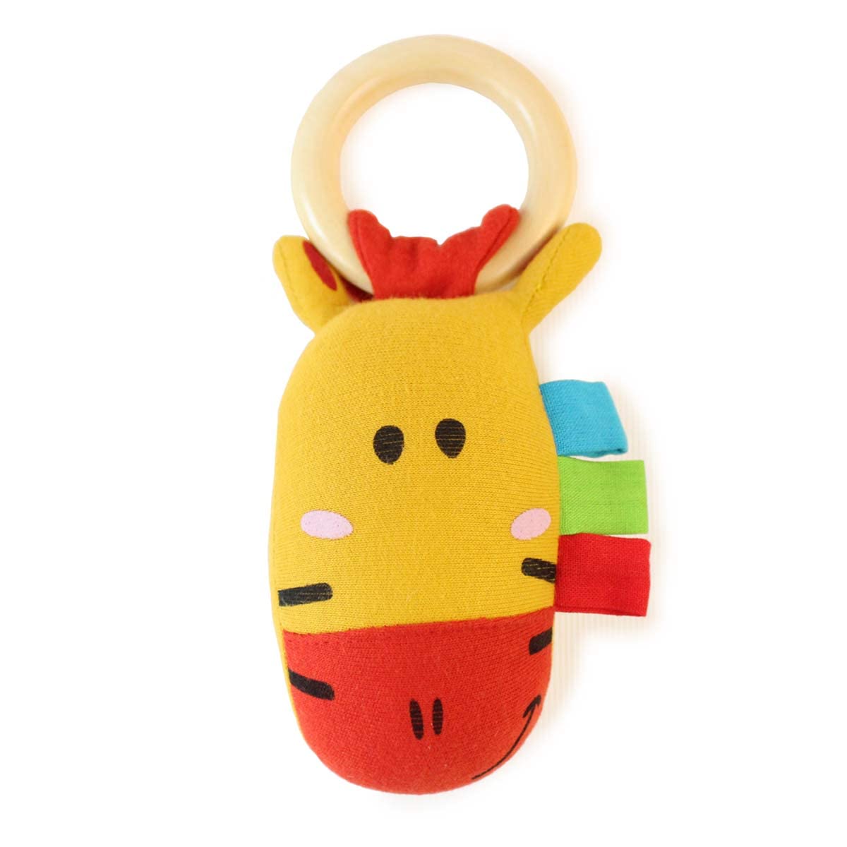 shumee Infant Wooden Giraffe Shaped Teether Rattle Ring Toy For Babies (0-2 Years)|Multicolor|Natural Non Toxic Materials|Discover Sound And Develop Fine Motor Skills (B09P1HT1B8) Amazon Price History, Amazon Price Tracker