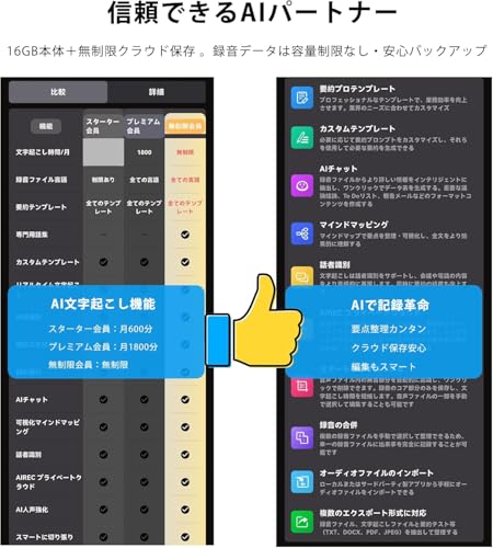 QPLOVE ペン型ボイスレコーダー AIボイスレコーダー 小型 ICレコーダー の商品画像 5