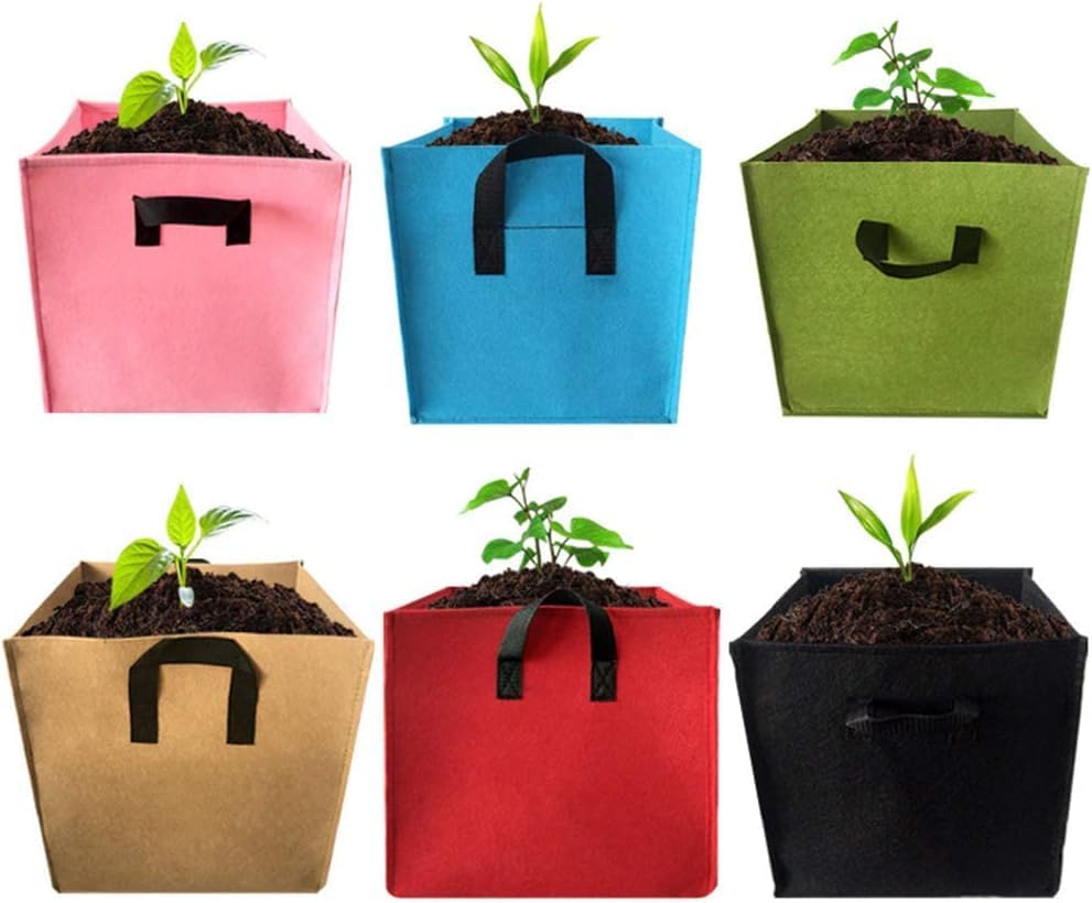 3 パック 2 ガロン栽培バッグ、正方形植物バッグ高耐久厚みのある不織布植物ポットハンドル付き/360 (Color : 2-cam  Amazon.co.jp: プランター 不織布 3ガロン フェルト 植物栽培バッグポット 2点セッド 2つのフック 植木鉢 植え袋 おしゃれ 12穴  壁掛け式 多機能 布鉢 ...