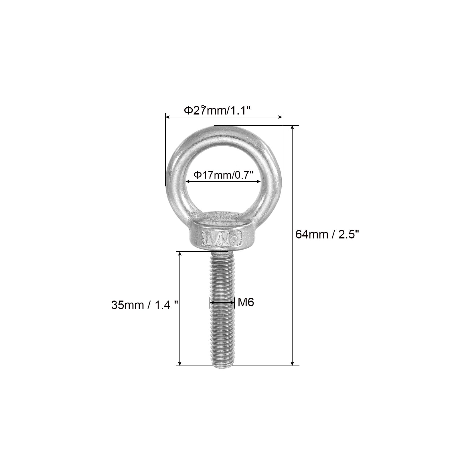 PATIKIL Lifting Shoulder Eye Bolts - Image 2