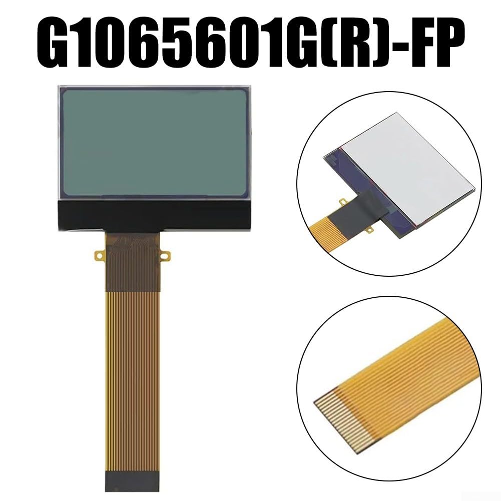 Tachimetro LCD e Contaore con Display per Volvo e Penta - 36,5x28mm Nero Sostitutivo con OEM G1065601G(R)-FP