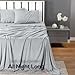 Utopia Bedding FullSheet Set - Jersey Knit Sheets 4 Piece – Cotton – Soft T-Shirt Stretchy Sheets (Heather Light Grey)