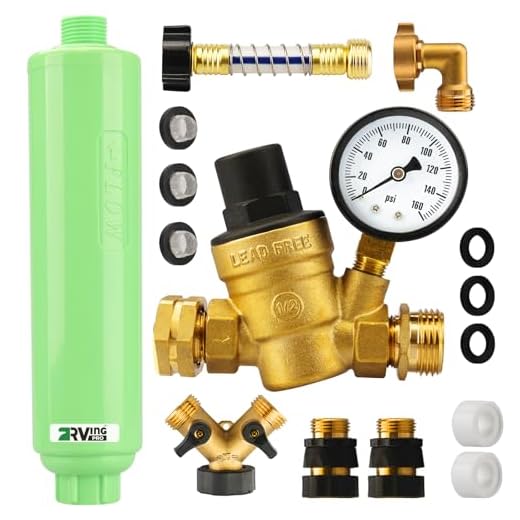 RVINGPRO Water Pressure Regulator and Filter Kit