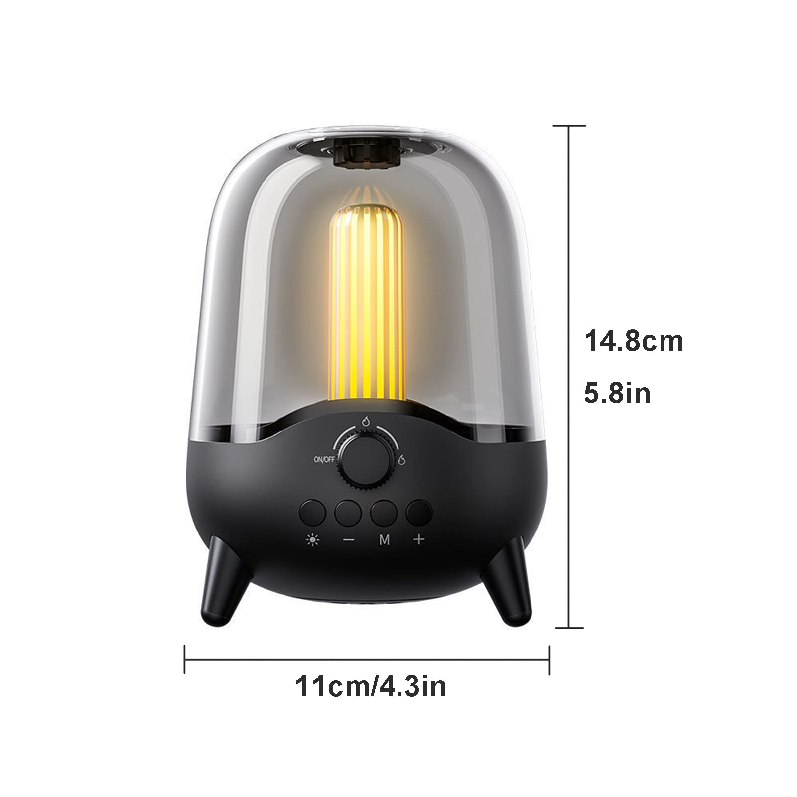 Haut-Parleur sans Fil Portable Bluetooth 5.0 intérieur/extérieur, Radio FM à lumière respiratoire LED, Batterie Audio 5 Watts 1800 mAh,Rose