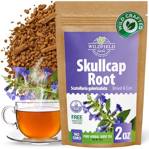 2 oz. Skullcap Herbal Tea (Scutellaria) – 56g Dried Skullcap Herb...