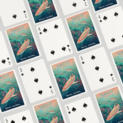 Baraja de Poker Lantern Press Monterey, California, 52 cartas miniatura 4