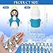 CroBlissful 100 Pack Little Virgin Mary Figurines Bulk Mini Easter Jesus Figures for Thanksgiving Day Easter Eggs Stuffers Sunday Baptism Gifts (Virgin Mary,Blue)