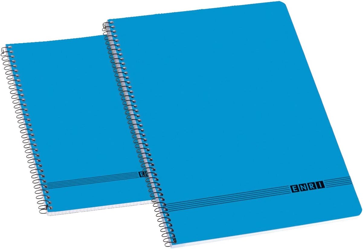 Enri 100430028 – Pack of 10 notebooks Spiral Paperback, 4th/155 x 215 mm