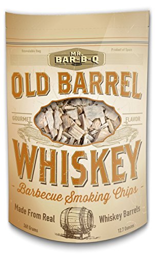 Mr. Bar-B-Q 05042BC Old Barrel Whiskey Barbecue Smoking Chips, Brown