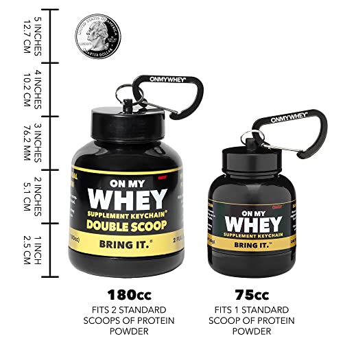 Onmywhey OMW-DUBL-CLSC Protein Powder Container To Go - Travel Water Bottle Funnel thumb #7