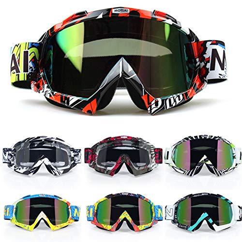 Occhiali da moto ATV Off-Road Casco Casque Casque Moto Occhiali da vista Eyewear Snowboard Racing Moto Bike Occhiali da sole Moto (Color : NO4)