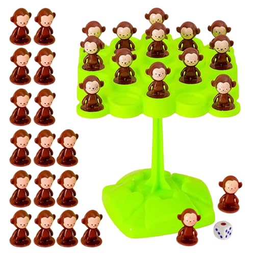 Monkey Balance Mathe-Spielspielzeug, Kinderwaage, Pädagogisches Zählspielzeug | Interaktives Stapelspielzeug-Trainingsspiel | Für Kinder Mädchen Vorschulkinder Kindergarten Home School Pa