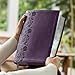 NKJV Giant Print End-of-Verse Reference Bible, Purple Leathersoft, Red Letter, Comfort Print: Holy Bible