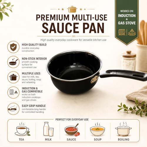 Image of SURYA K STAR 2000W Induction Cooktop with Free Sauce Pan | 8 Indian Cooking Modes | Crystal Glass Top | Auto Shutoff & Overheat Protection | Timer & Temperature Control | Portable Electric Stove