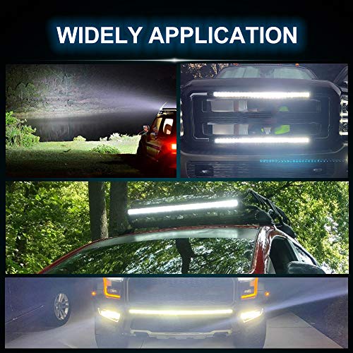 Braveway Led Light Bar Single Row 26In 15000Lm Ultra Slim Driving Lights Bar Spot Flood Combo Off Road Light Bar For Offroad 4X4 Truck Roof Bumper Atv Utv Suv #TOP7