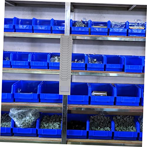 Nusitou Sticker Labels Goods Information Retractable Stacking Plastic Document Time Multi-Grid Wall-Mounted For Grey Holder Pocket Rack Attendance Material Organizer Shelf Slot Pockets Shelf Bracket #TOP1