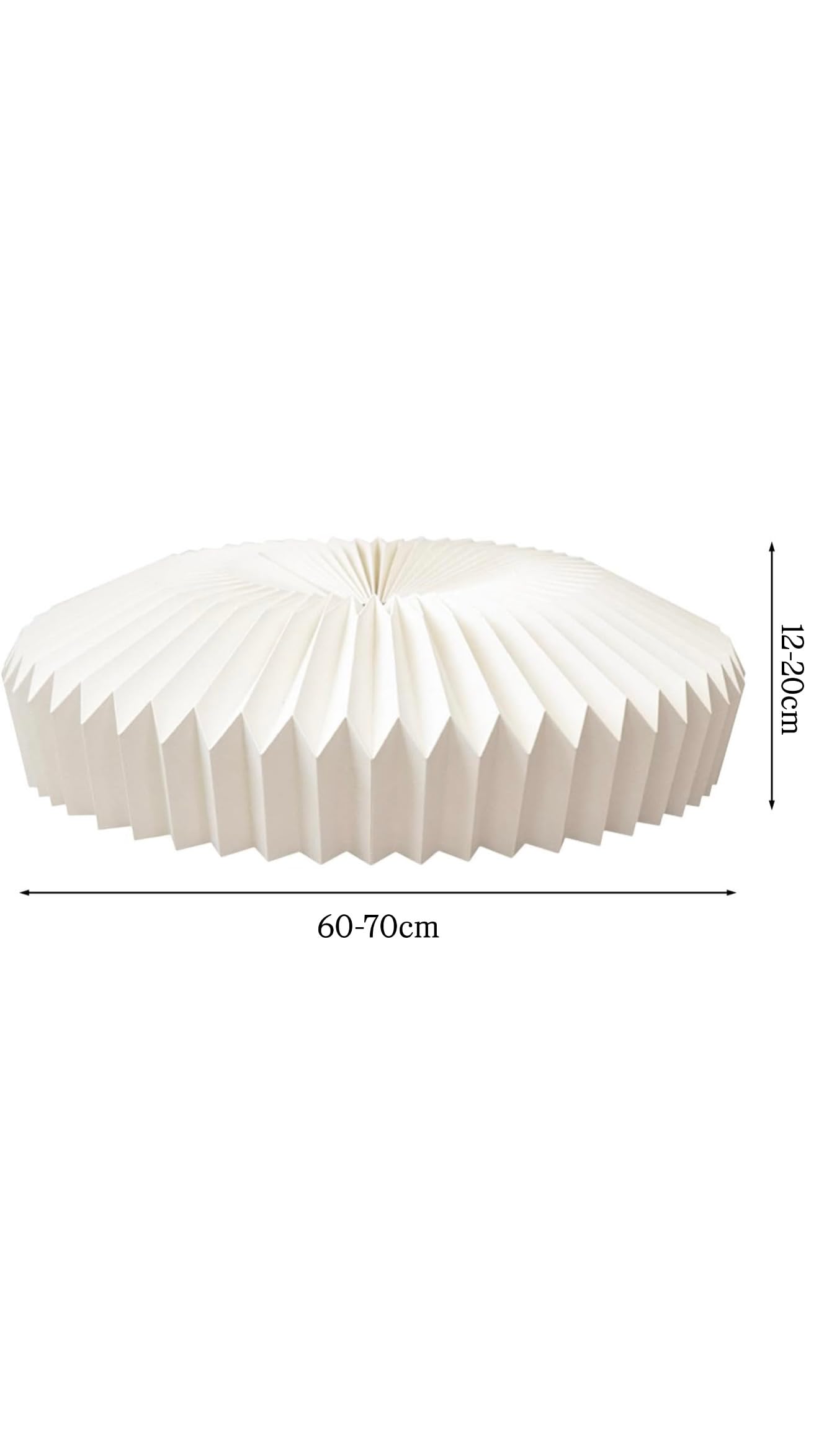 Moderner Weihnachtsbaumrock in Weiß – wasserabweisend & faltbar 60cm - 70cm Durchmesser – edle Faltstruktur im Origami-Look – stabile Alternative zu Papier – Skandi & Boho Weihnachtsdeko.