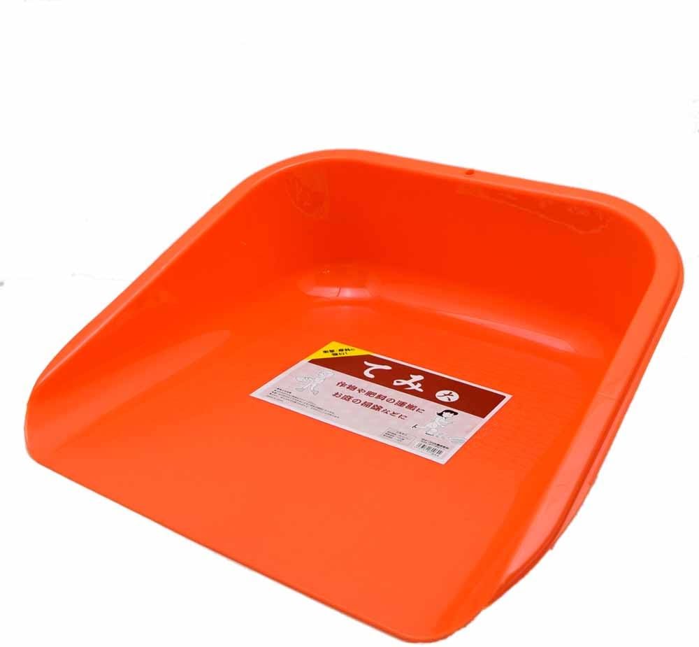 Amazon | 千吉 手箕 テミ 小 口幅400mm 掃除・除草・収穫作業用 グリーン 奥行16×高さ43cm | 熊手・レーキ