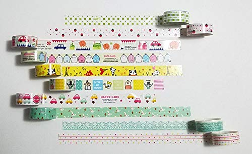 Box Of 60 Rolls Cartoon Design Washi Tapes Set,Decorative Masking Washi Tapes Adhesive Scrap Booking Sticker School/Party Supplies Diy Arts Crafts Decoration And Kid Gifts #TOP7