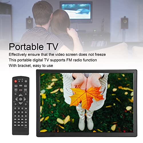 Television-Digital-Portatil-16-Pulgadas-Television-Digital-HD-1080P-de-TV-Analogica-para-Viajes-en-Automovil-con-TV-Digital-TFT-LED-en-Color-de-1800-MAh-Recargable-VHF