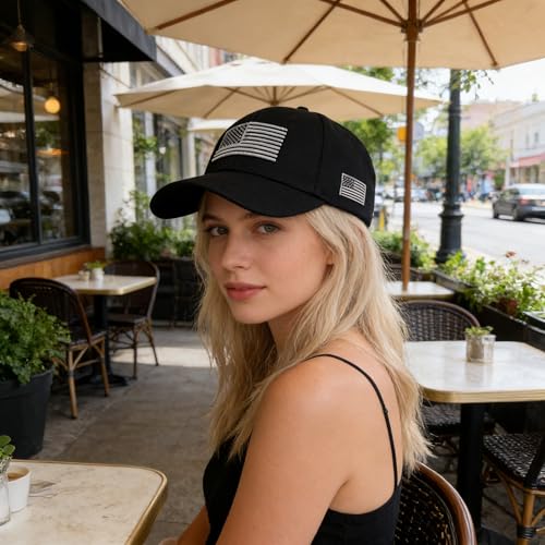 Image of American-Flag-Embroidery-Baseball-Cap for Men Women Adjustable-USA-Dad-Hat
