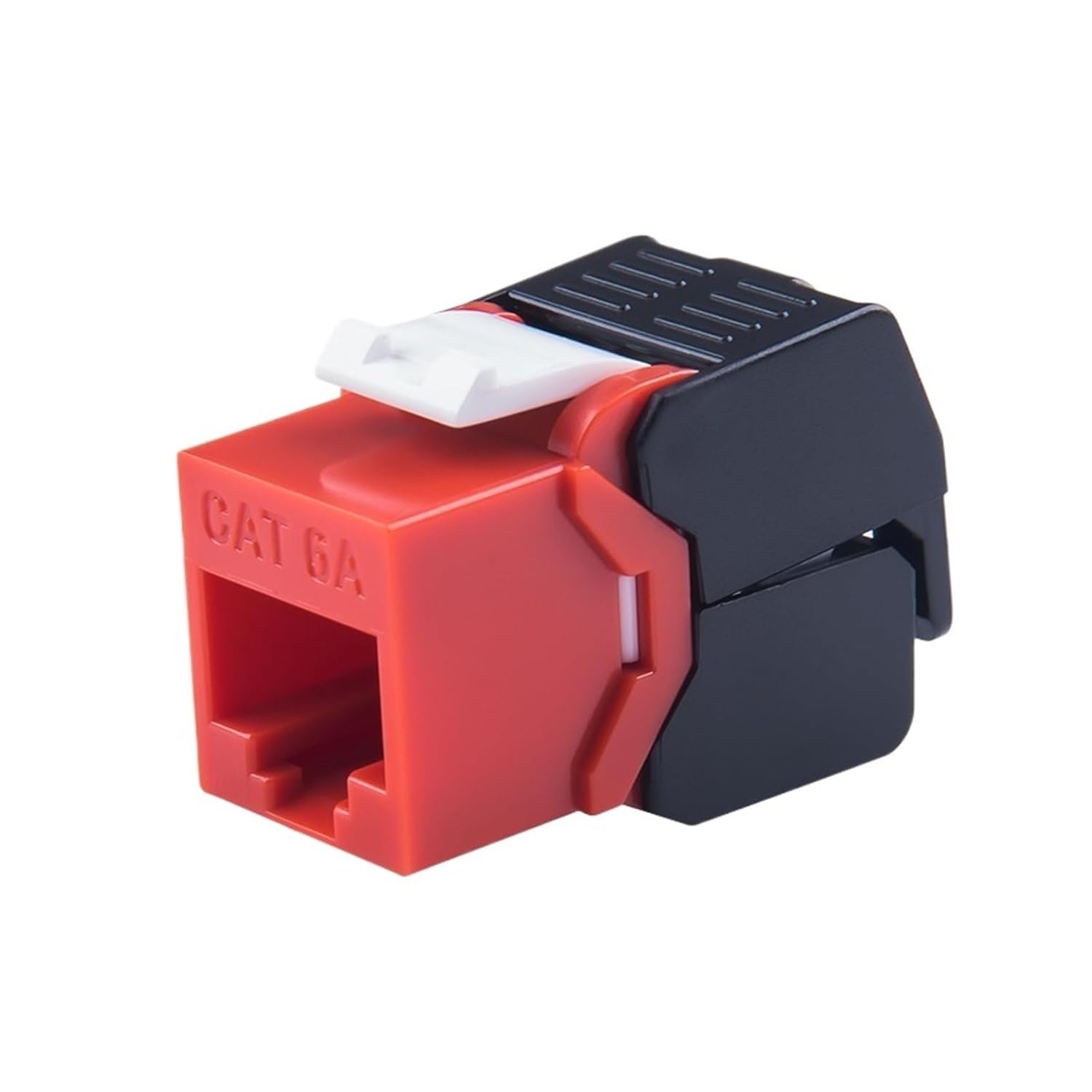 10G Ethernet RJ45 CAT6A Color Network Module Tool-Free Connection(6 pcs,Orange)