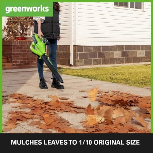 Greenworks 40V Akku Laubsauger/Laubbläser GD40BVII – Ansicht 4