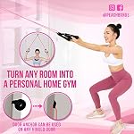 Peach Bands Resistance Tube Bands Set - Long Exercise Bands with Handles, Door Anchor and E-Book Workout Guide