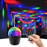 Disco Ball Light, Voice Activated Party Lights, USB LED Mini Decorations Lights, Colourful RGB DJ Strobe Lights for Home Room Parties Karaoke Parties Black Party Wedding Christmas
