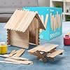 Darice 500 Pcs Popsicle Sticks for Crafts, 6" Natural Color Wooden Craft and Waxing Sticks - Classroom Supplies, STEM DIY Art, Ages 3+ #3