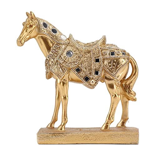 Pièce d'accent en résine : statue de cheval debout pour sublimer votre entrée - 3