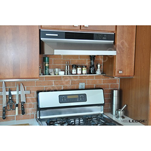 30" Over-The-Range Ultraledge Shelf / Display / Ledge / Rack, 3.5" Deep (Red) #TOP1