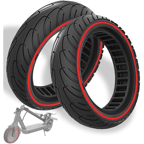 GLDYTIMES 8.5 x 2.0 Inches Electric Scooter Gotrax Tire 50/75-6.1 Solid Tire Fit for Gotrax Gxl V2/XR Apex Xl~Hiboy S2 Max Pro~Hover 1~AOVOPRO ES80~Xiaomi, 8 1/2" Tyre Anti-explosion Replacement Wheel Cover